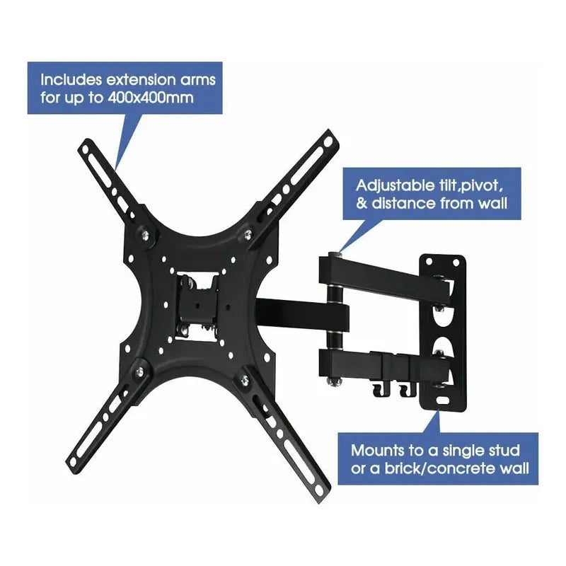 Soporte Para Televisores Tv Base De Brazo Extendible 32 A 60 Negro