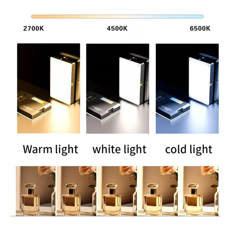 Luz Blanca Rgb Portátil Para Selfies Videos Ajustable Camara