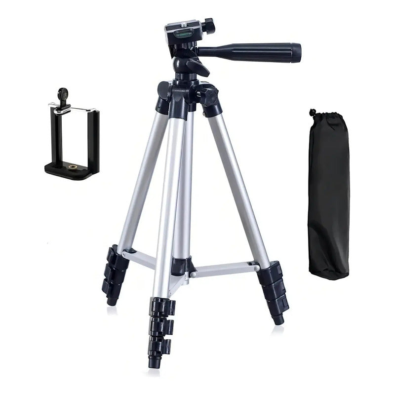Trípode Gen 3110 Aluminio Telescópico Para Cámaras Celulares 102cm