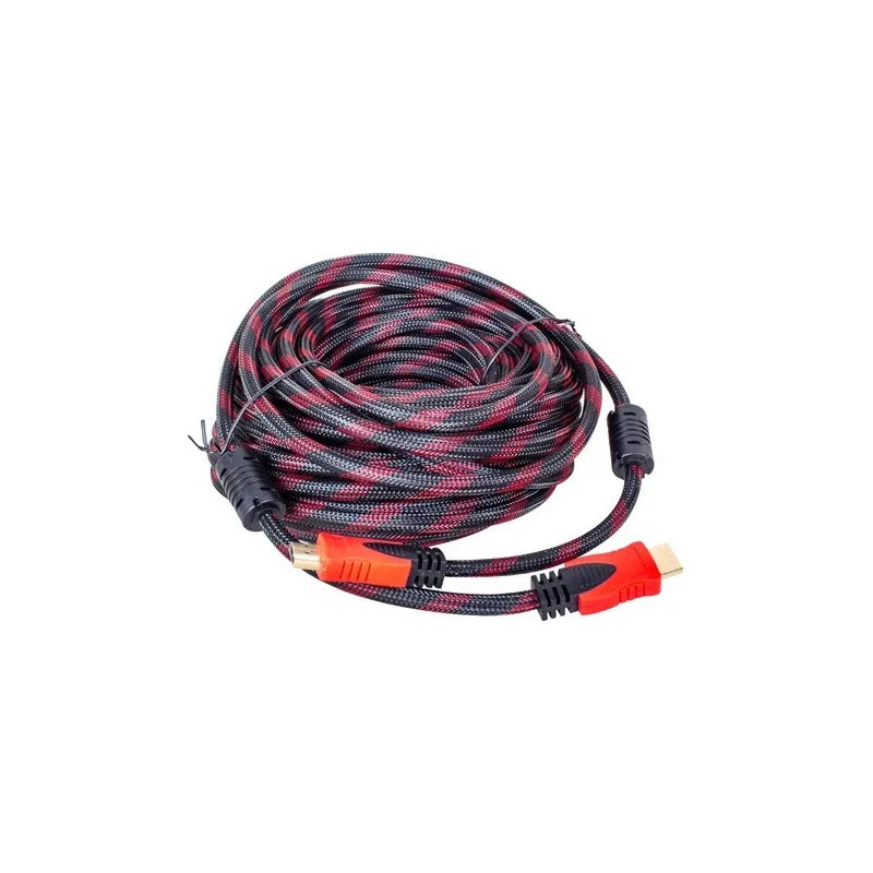 Cable 10 Mts Hdmi 4k Alta Velocidad Conector Bañado En Oro