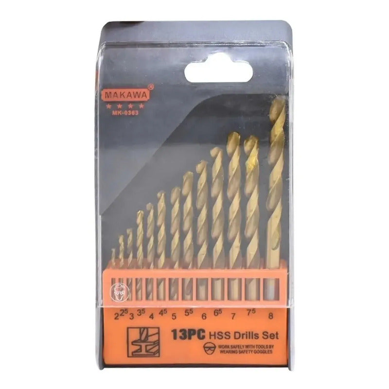 Pack X2 Brocas Para Metal Juego 13pz Taladro Rotomartillo