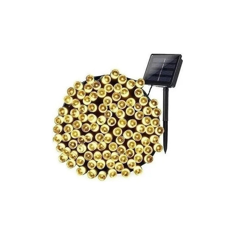 Guirnalda Luces Solares Navidad 10 Metros 100 Led Multicolor