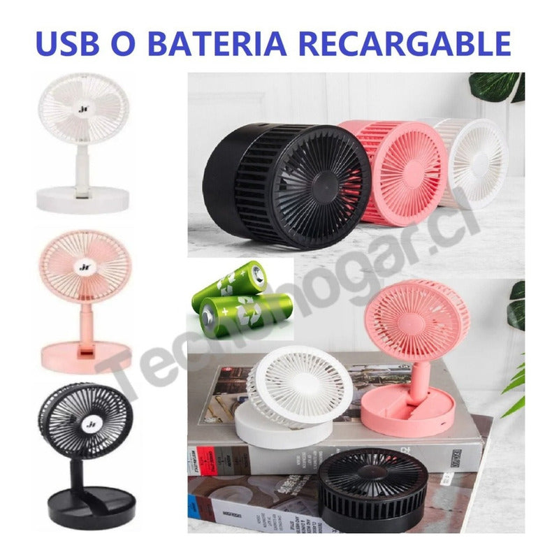 Ventilador Portatil Usb Silencioso Potente Mesa Escritorio