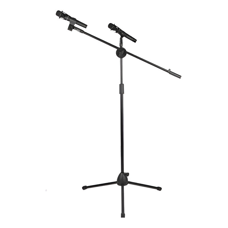 Soporte Pedestal De Micrófono Con Boom Metálico / Atril Negro