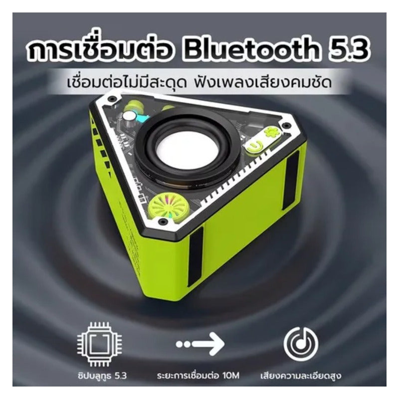 Mini Altavoz Bluetooth Inalámbrico Portátil Con Luz V2