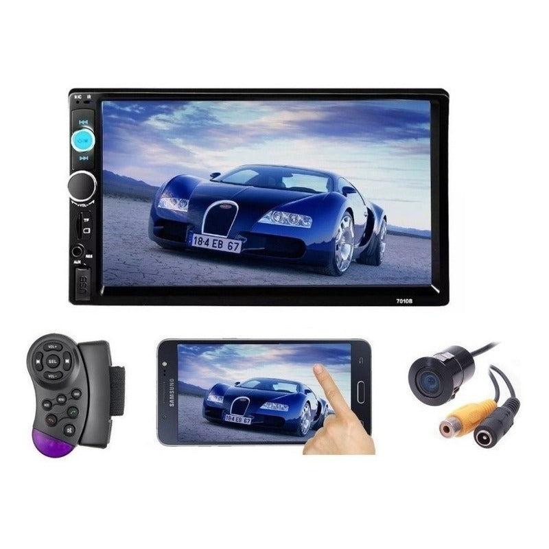 Radio 2 Din Con Mirrolink, Mando Al Volante,camara, Envio Gr