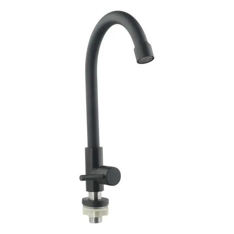 Llave Monomando Lavaplatos Agua Fría Torneira Baño Lavadero Negro Mate