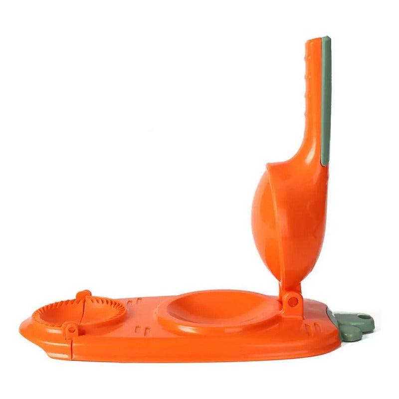 Máquina Para Hacer Dumpling Mini Empanada Prensa 2 En 1 Naranja