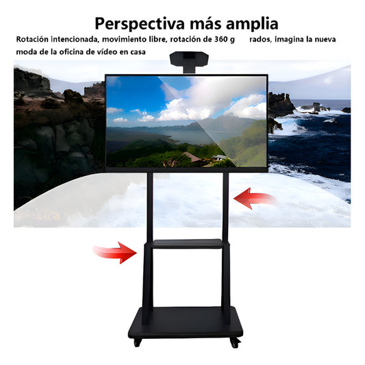 Soporte Stand De Tv Móvil 32 - 70 Pulgadas Carro Movil Rueda Color Negro