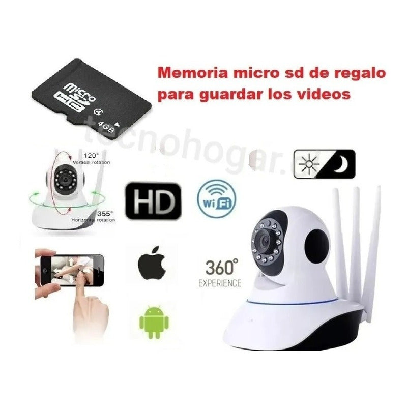 Cámara Seguridad Motorizada Dia Y Noc Memoria Y Envió Gratis