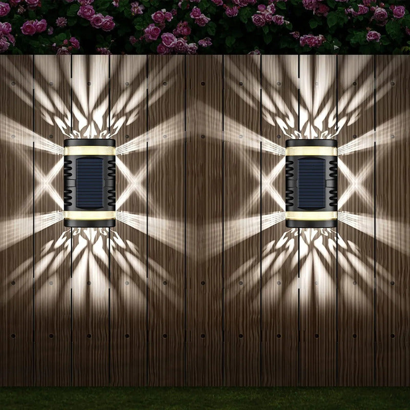 Aplique Grande Resiste Lluvia Solar Exterior Luz Jardin