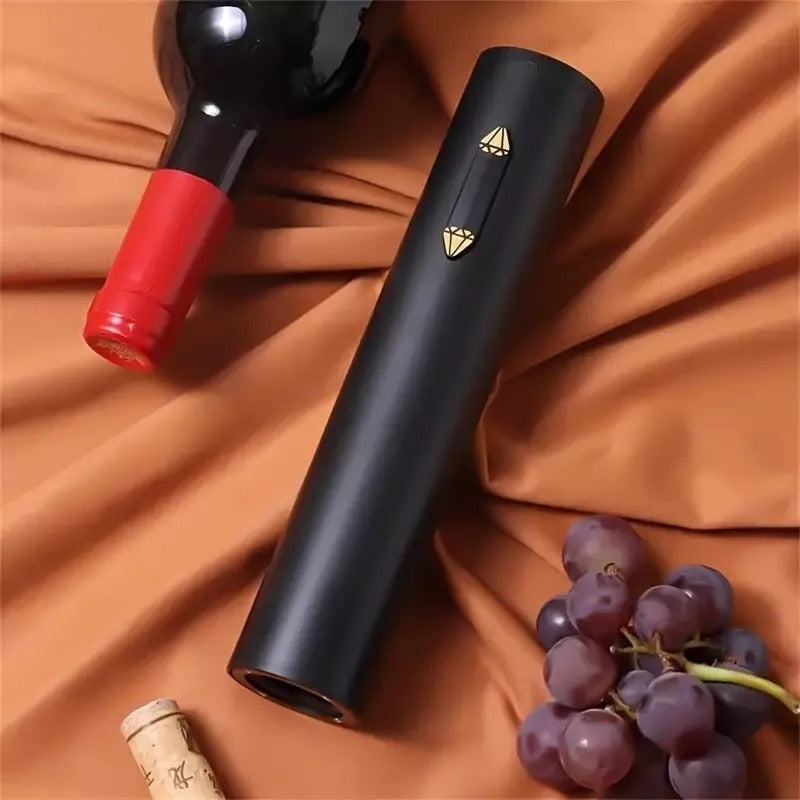 Sacacorchos Eléctrico Para Vino, Facil De Usar, Abrebotellas Negro
