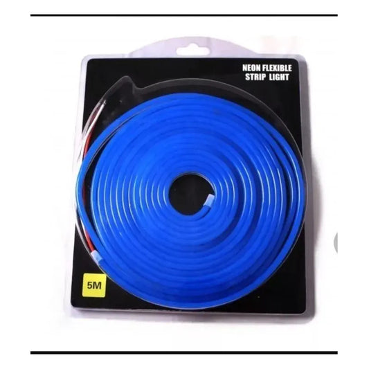Cinta Led Neon Luz 5mts Flexible Transformador 12v Decoracio Azul