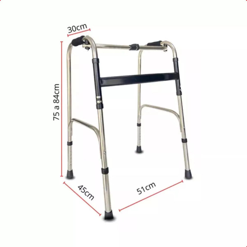 Andador Ortopédico Para  Adulto Mayor Ajustable Plegable