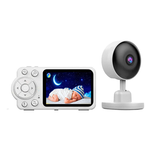 Baby Monitor Cámara Para Bebes Con Micrófono Visión Nocturna Blanco