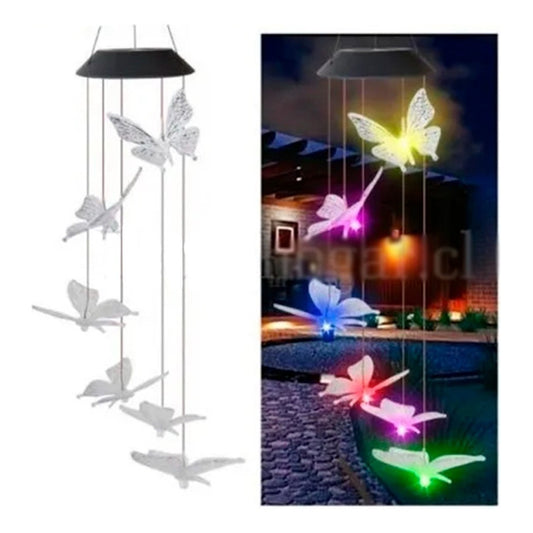 Lampara Jardin Colgante Solar Exterior Resiste Lluvia Blanco