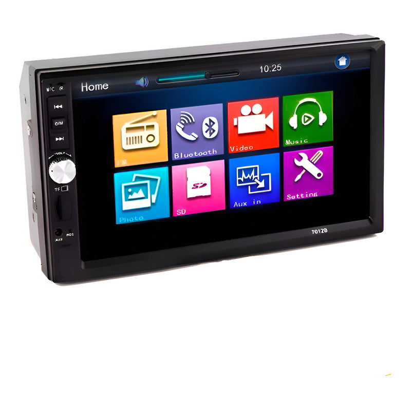 Radio Auto 2 Din Mirror Link+ Mando/7021b Mp5 7 Pulgadas Color Negro