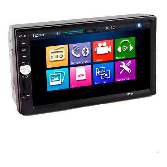 Radio Auto 2 Din Mirror Link+ Mando/7021b Mp5 7 Pulgadas Color Negro