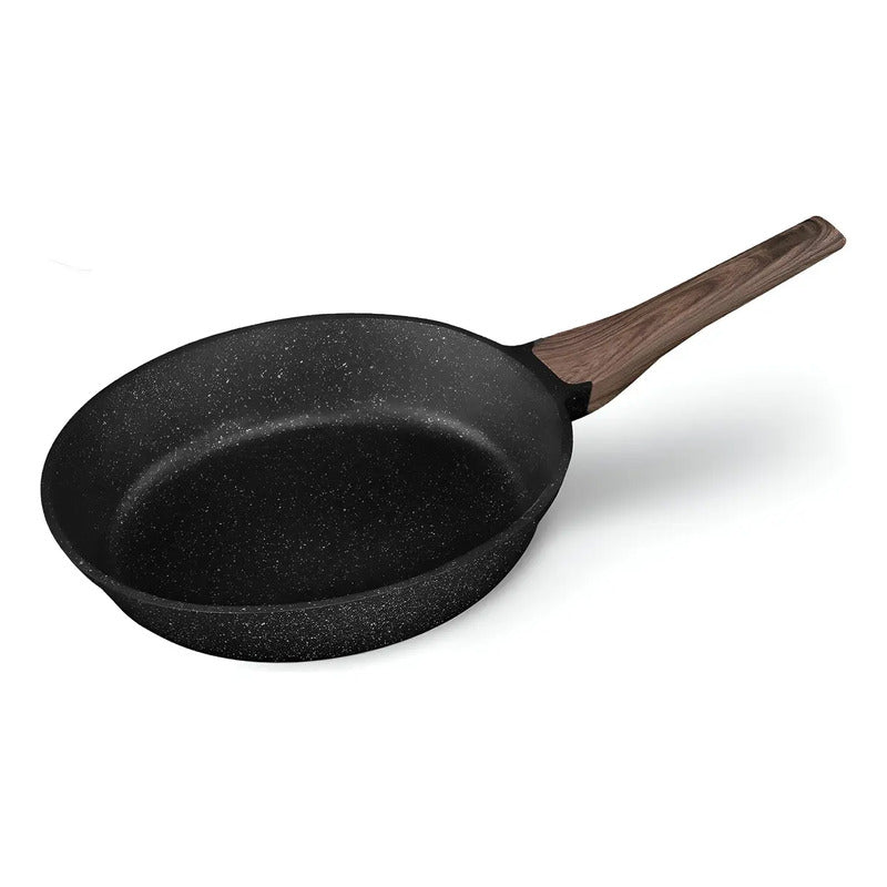 Sartén Wok De Cerámica Hyllis Antiadherente Para Inducción 26 Cm Negro