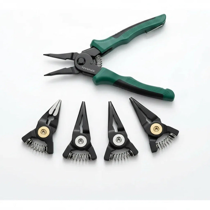 Set De Alicates 5 En 1 Con Estuche Electricista Retenes