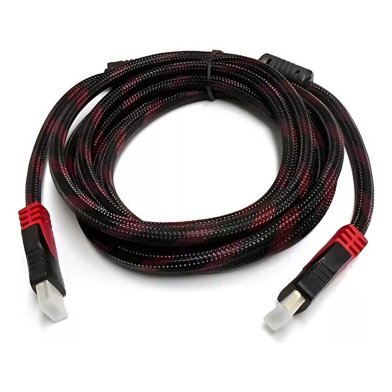 Cable 15 Mts Hdmi 4k Alta Velocidad Conector Bañado En Oro