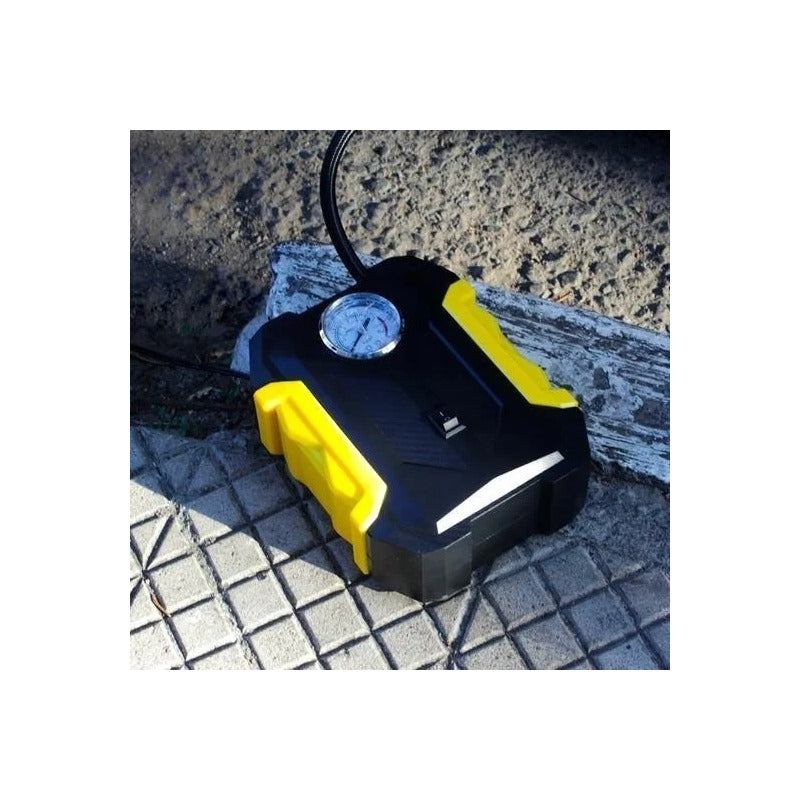 Compresor De Aire Inflador Portable De Auto 12v Con Linterna