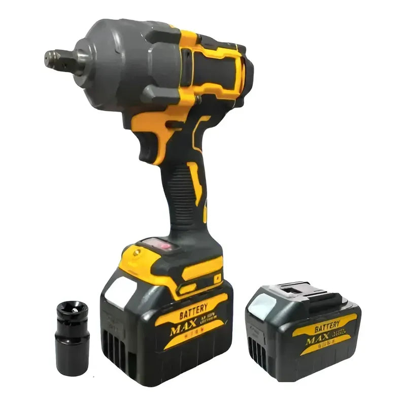 Pistola De Impacto Inalámbrica Pro + 2 Baterías + Dado Amarillo 36v 50/60hz