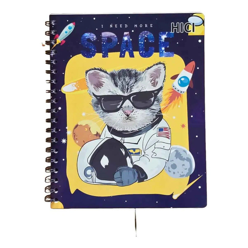 Pack X5 Cuadernos De 100 Hjs Surtidos Espiral 7mm Colegio Varon 2