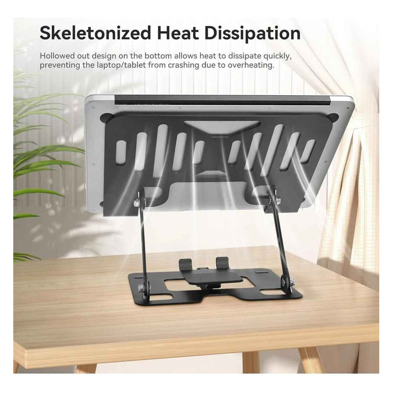 Soporte Laptop Y Telefono Plegable Antideslizante Portátil Gris