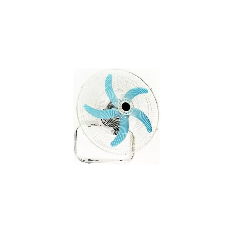 Ventiladores X4 De Pie Silencioso 150w Giro 360° Potente Negro Azul Plástico 5