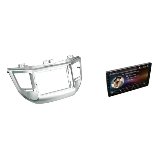 Kit Tucson: Bisel Adaptador Radio Gris 9 Pulgadas + Pantalla Táctil 9 Pulgadas Gps/wifi/waze
