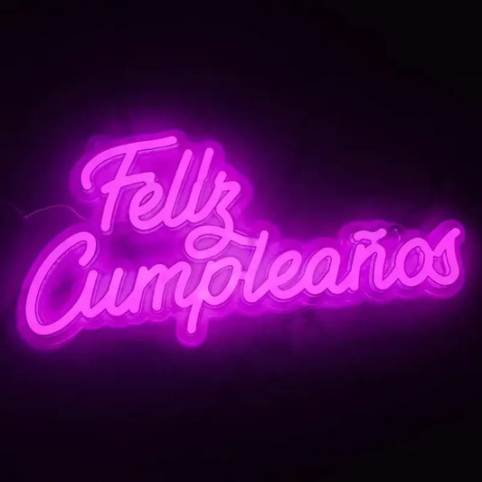 Letrero Neón Led Feliz Cumpleaños Decorativo Rosa Luminoso Para Fiestas Eventos Celebraciones Fotografía Cumpleaños Infantil Adultos Fondo Para Fotos Decoración De Fiesta Hogar Salón Comercial Regalo