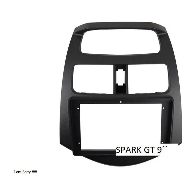 Bisel Adaptador De Radio Spark Gt 9 Pulgadas 2010/up Negro