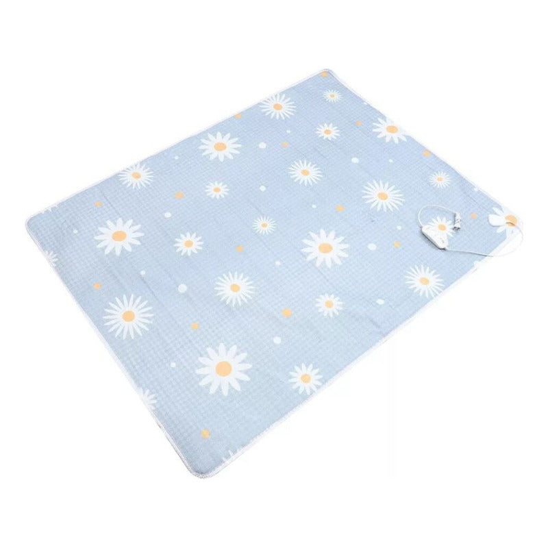 Cobertor Calienta Cama Eléctrico Ligero Calefactor  Gris Oscuro