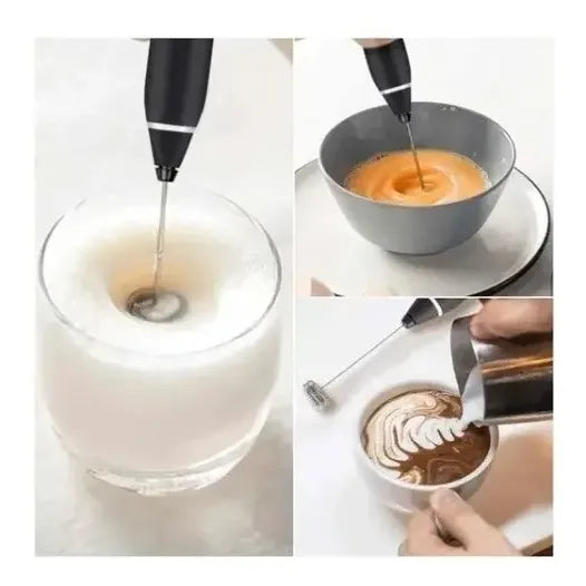 Batidor De Mano De Espuma Eléctrico Recargable Negro Negro