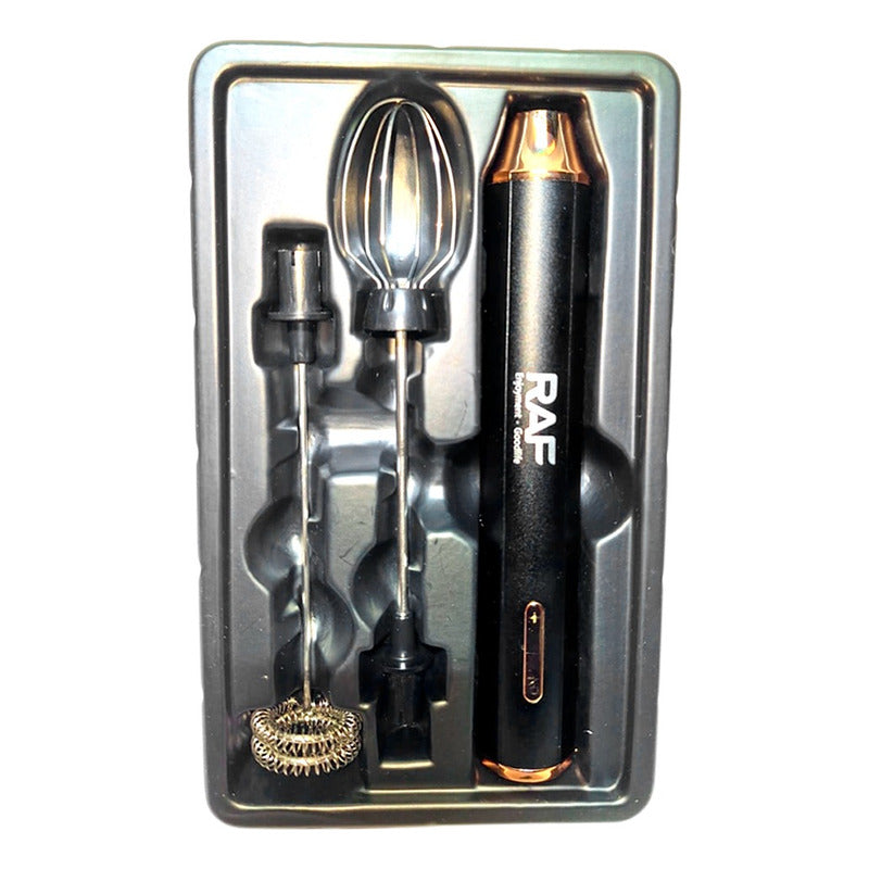 Batidora Electrica 2 En 1 Mezclador Espumador Recargable