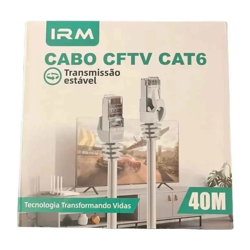 Cable De Red 40 Metros Internet Rj45 Cable Cftv Cat6