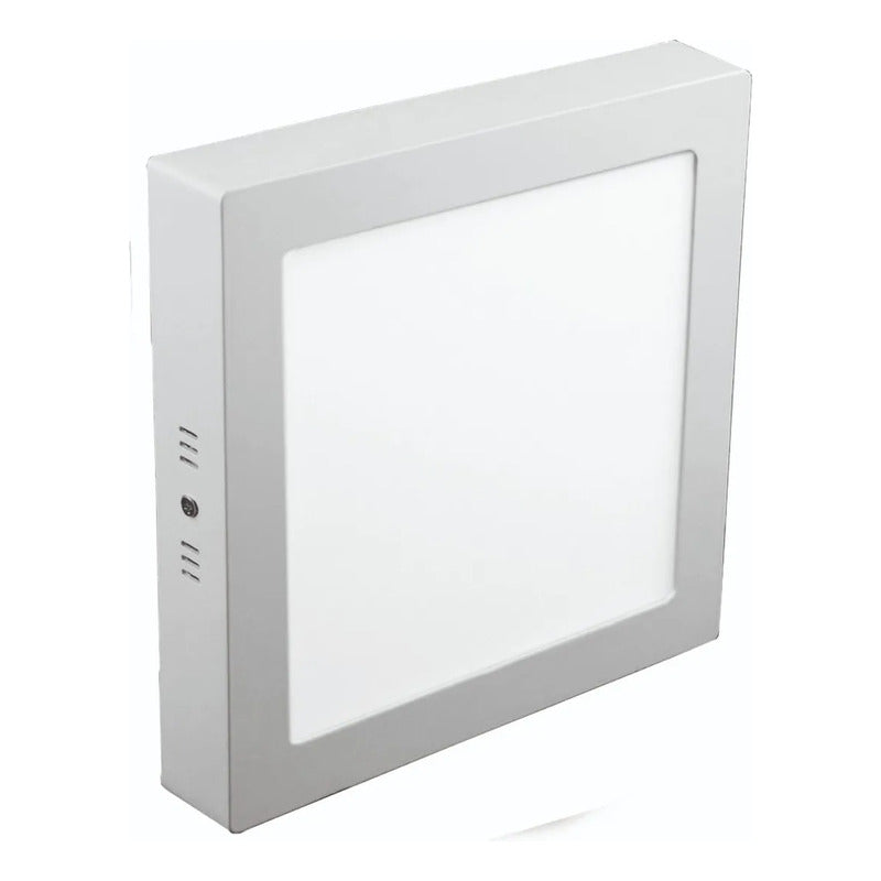 Pack X2 Foco Panel Led Sobrepuesto 24w Plafon Redondo Cuadra