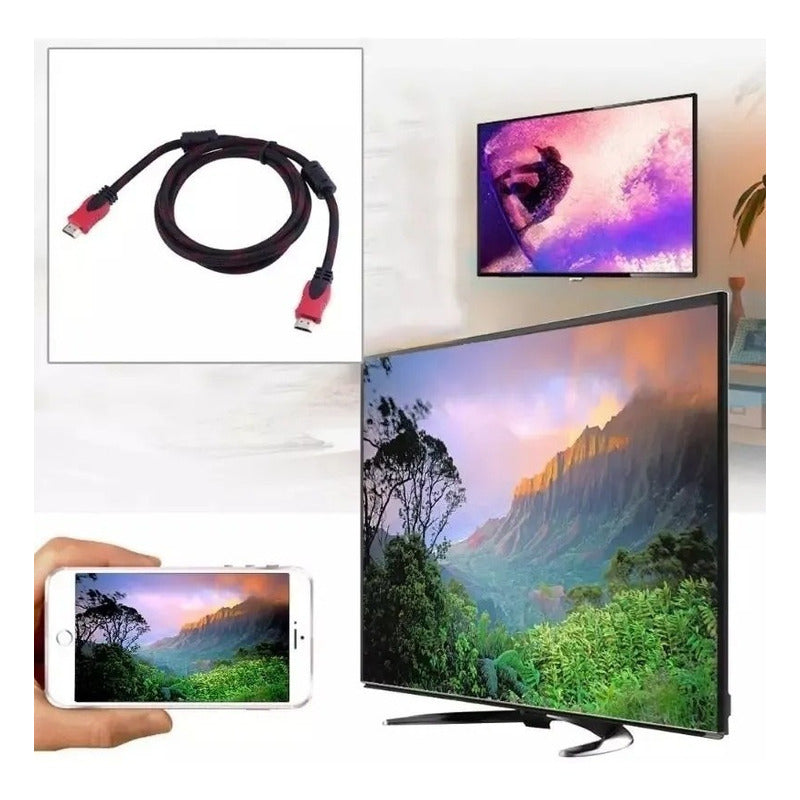Cable Hdmi 15 Metros Mts Full Hd Blindado Y Enmallado