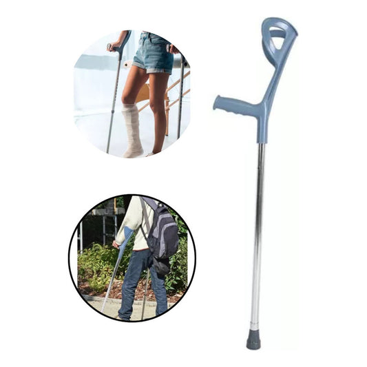 Baston Muleta Canadiense Ortopedico Impowick Color Gris