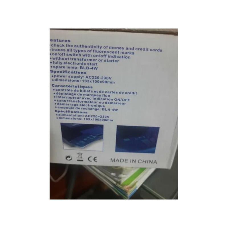 Pack 6 Detectores De Billetes Falsos Luz Ultravioleta