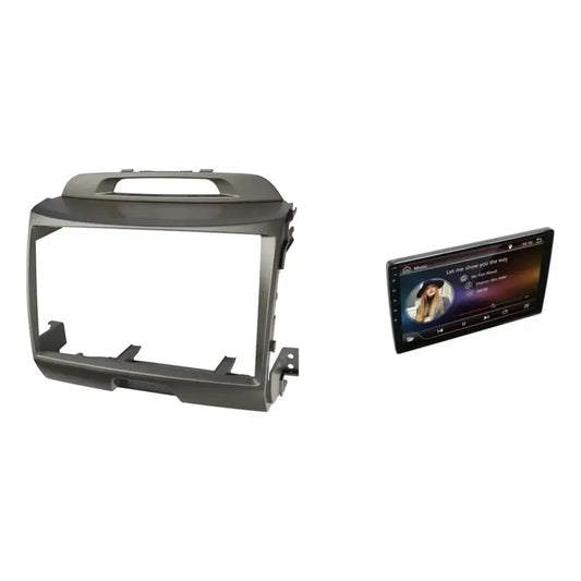 Kit Multimedia: Bisel Adaptador Radio Kia Sportage 2010-2015 Plomo + Pantalla Táctil 9 Gps/wifi