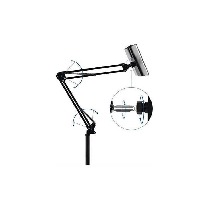 Soporte Brazo Articulado Para iPad/tablet/telf Metalico Negro