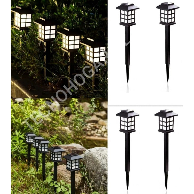 Pack X4 Lampara Luces Solares Antorchas Led Estaca