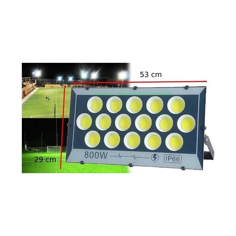 Foco Proyector 800w Reflector Canchas Cultivo Industrial