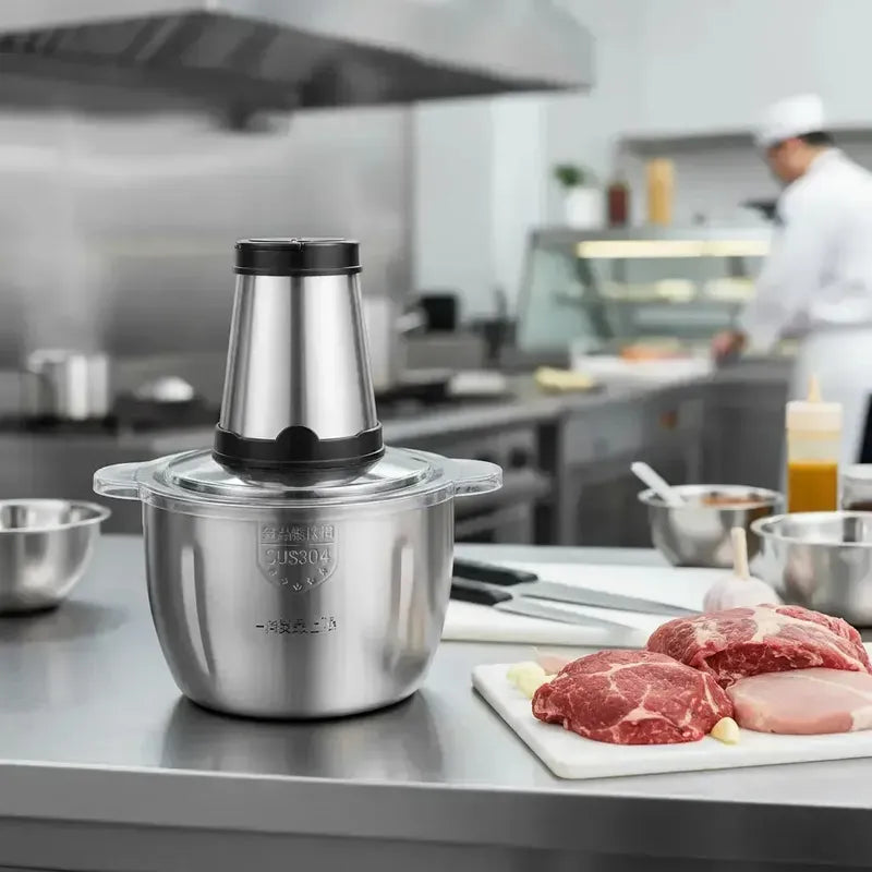Picadora De Carne Verduras Acero Inoxidable Potente Resisten
