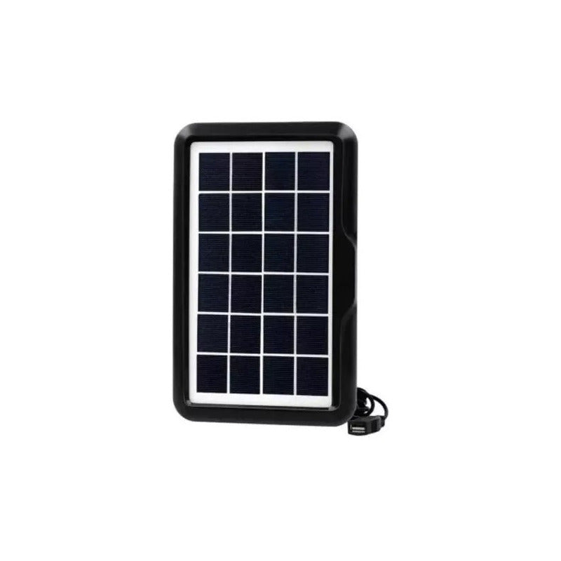 Cargador Panel Solar Portátil Celular Energía Solar Usb  Negro