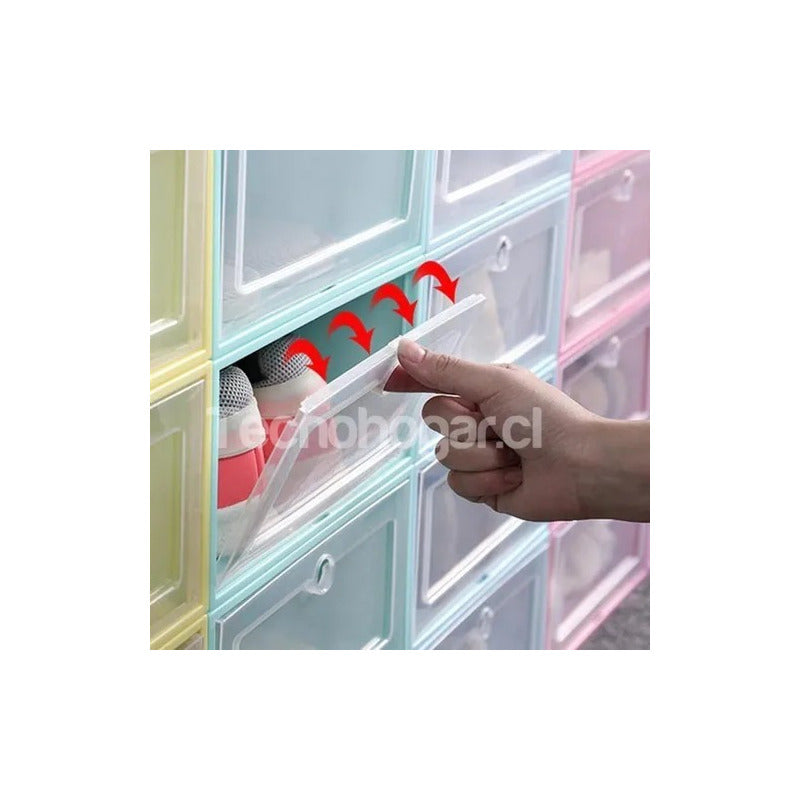 Organizador Caja De Zapatos Zapatera Facil De Armar