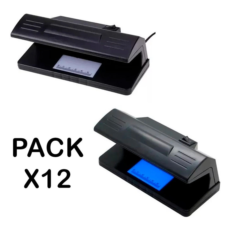 Pack 12 Detectores De Billetes Falsos Luz Ultra Violeta
