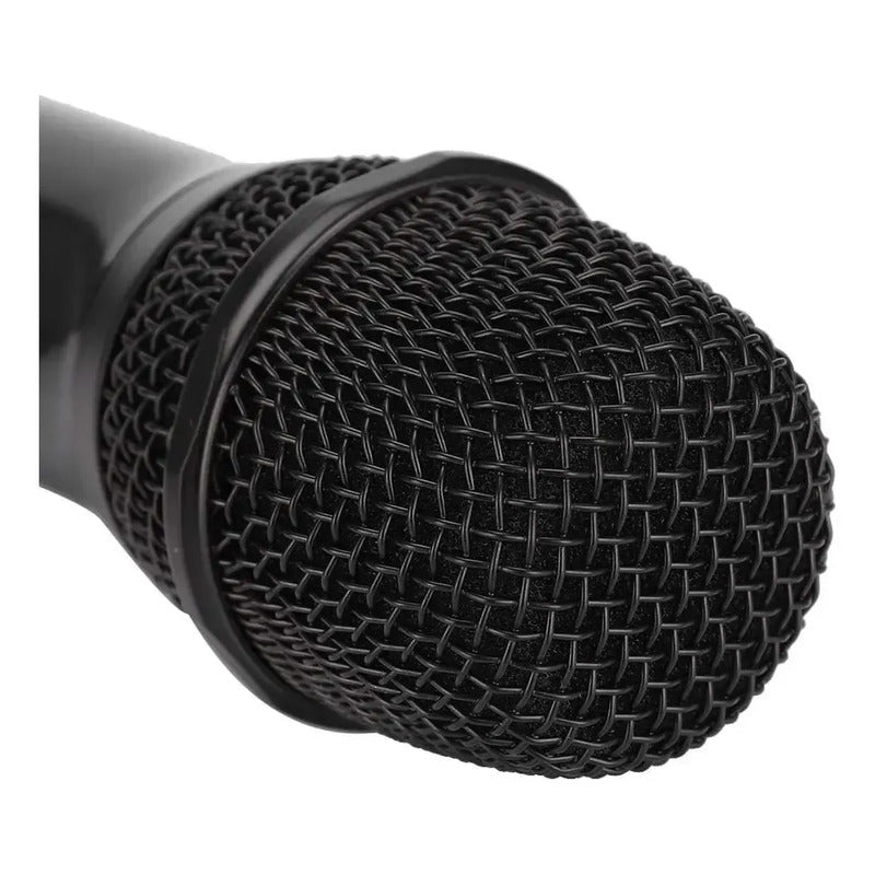 Pack X2 Microfonos Karaoke Eventos Conferencias Inalámbricos Negro